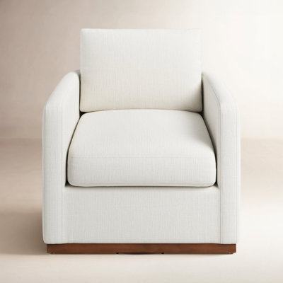 Bobbi Linen Swivel Armchair