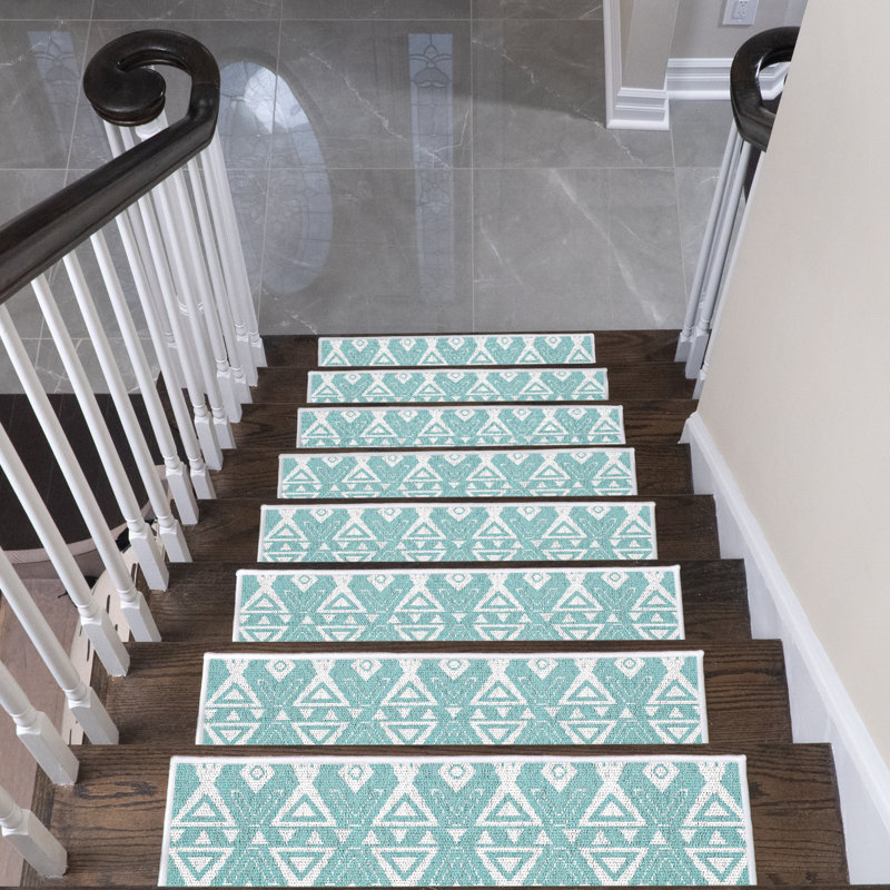 Pendrick Non-Slip Stair Tread, Light Teal