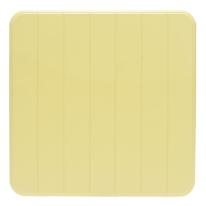LifestyleGarden Fiji FSC Wood and Resin Outdoor Patio Honey Yellow Dining Table, Yellow