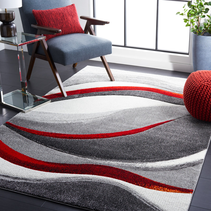 Akia Abstract Area Rug, Rectangle 201 x 274 cm