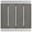 Ensemble de patio extérieur en aluminium 3 pièces Shore Sunbrella