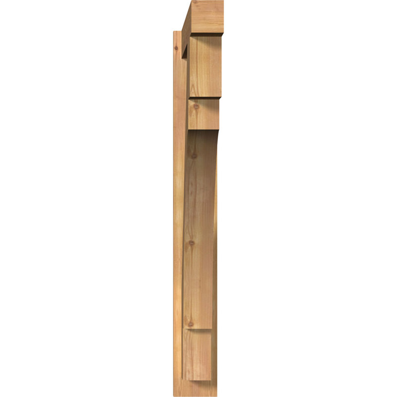 Persienne en bois Merced Block Rustic Timber, P 34 po x H 46 po, 6" W Douglas Fir (Rough Sawn)