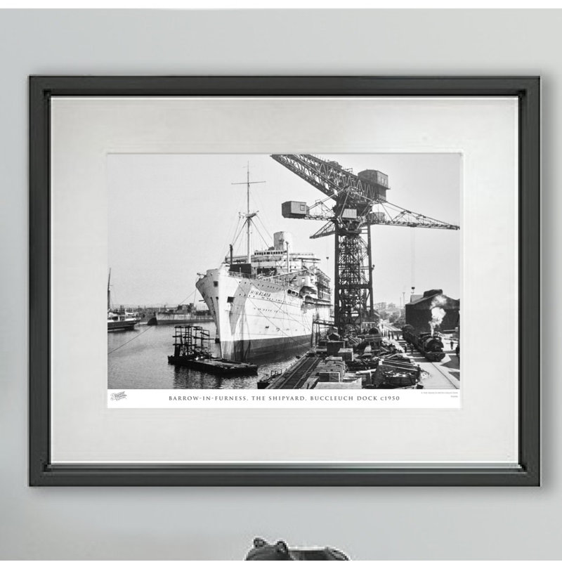 Barrow-in-Furness, The Shipyard, Buccleuch Dock C1950 by Francis Frith - Single Picture Frame Print