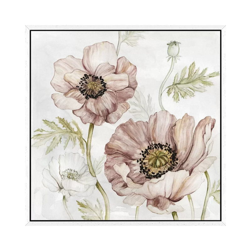 Washed Botanical IV by Carol Robinson - Print on Canvas, 66.04 cm H x 66.04 cm W, White Framed