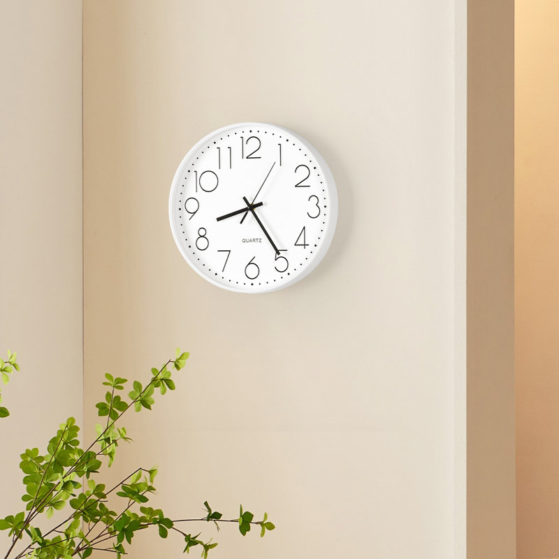 Horloge murale Seaborough, Blanc, Petit: 12 po