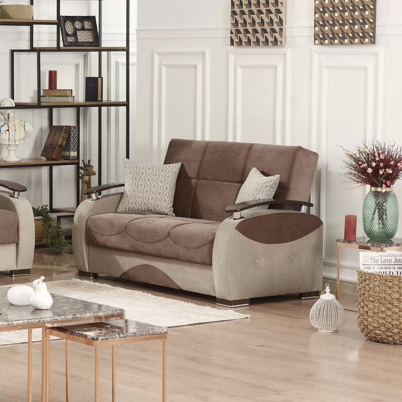 Causeuse convertible avec rangement Primalest Yalise Collection, parfaite pour les petits espaces et les chambres d'amis