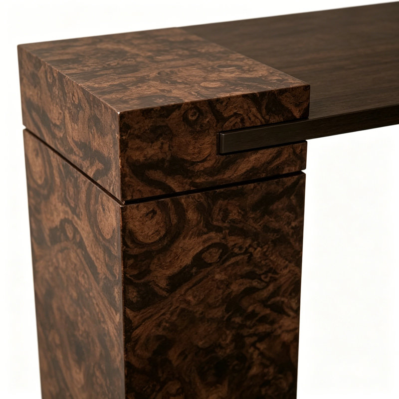 Armoire d'entrée Mid-Century, H 31,5 po x l 55,1 po x P 15,7 po