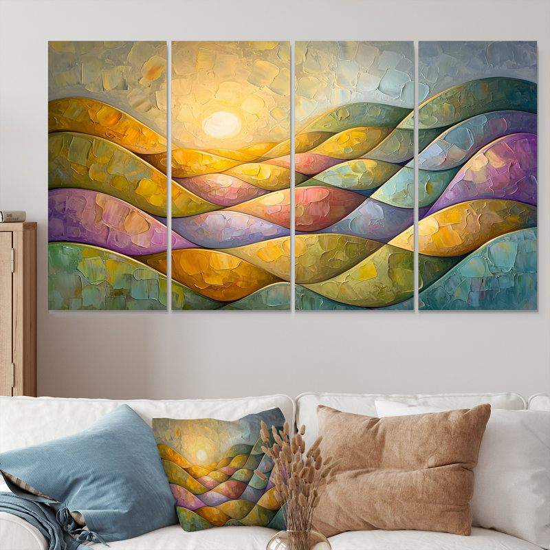 Olsi - Art mural minimaliste - Art mural moderne sur toile, 4, H 28 po x l 48 po