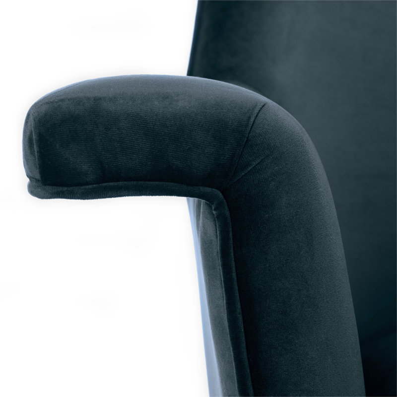 Velvet Armchair, Navy