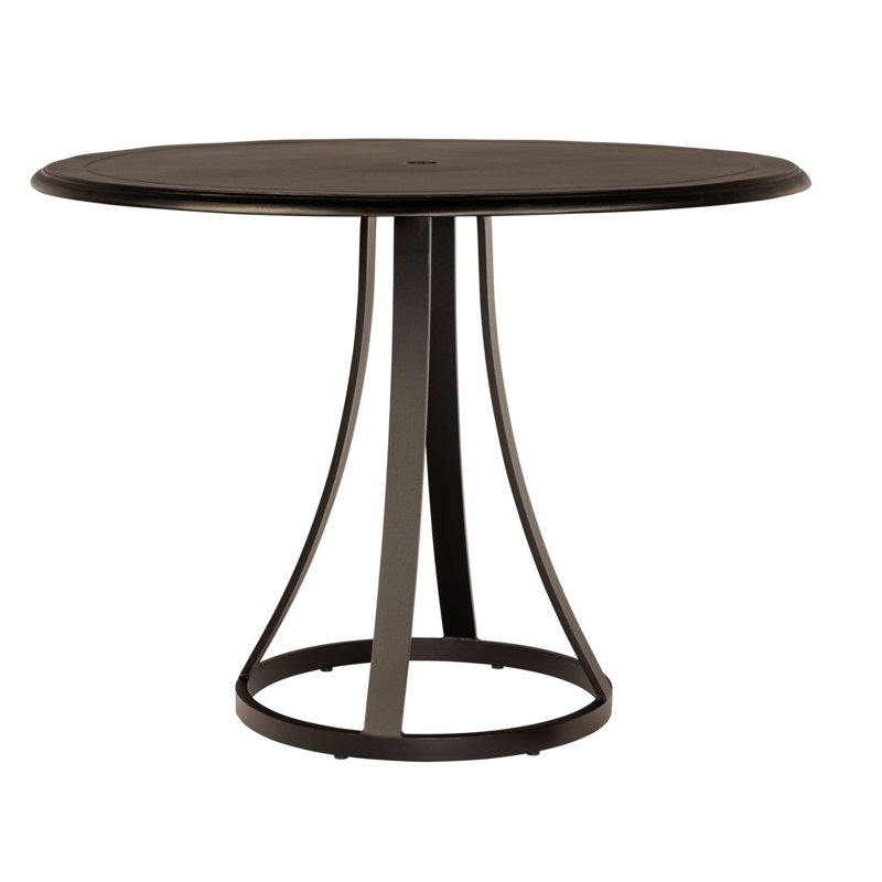 Table de parasol ronde à hauteur de comptoir, Graphite
