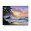Fikes «Sunset Beach 1», reproduction de peinture à l'huile sur toile tendue-25329310