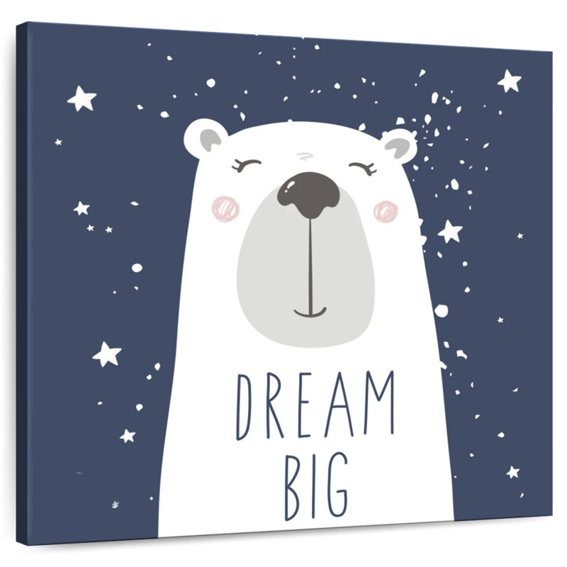 Ashelle Dream Big Bear, typographie, H 33 po x l 33 po