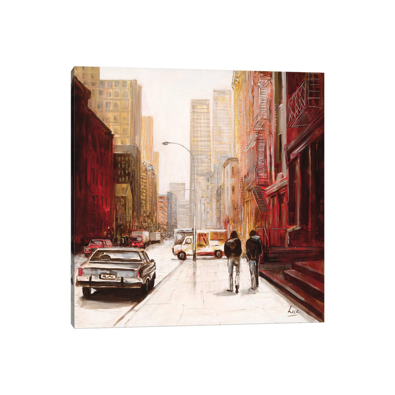 Red Fusion III by Luc. - Wrapped Canvas Print, 93.98 cm H x 93.98 cm W x 1.91 cm D