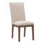 Chaise de salle à manger rembourrée en lin Irving Place Parsons-537581934-611458768