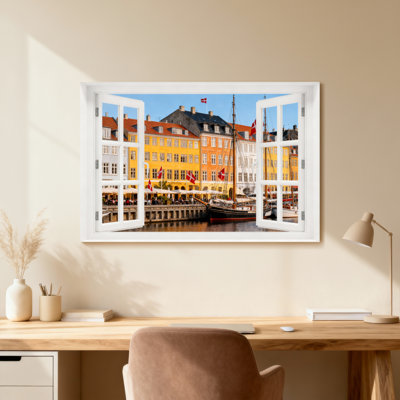 Landscape & Nature Copenhagen Harbor View Through Window