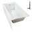 Streamline 60 in. x 32 in. Acrylic Left-Hand Drain Alcove Bathtub in Glossy White With External Drain-101699622