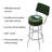 Swivel Upholstered Counter Stool with Metal Frame