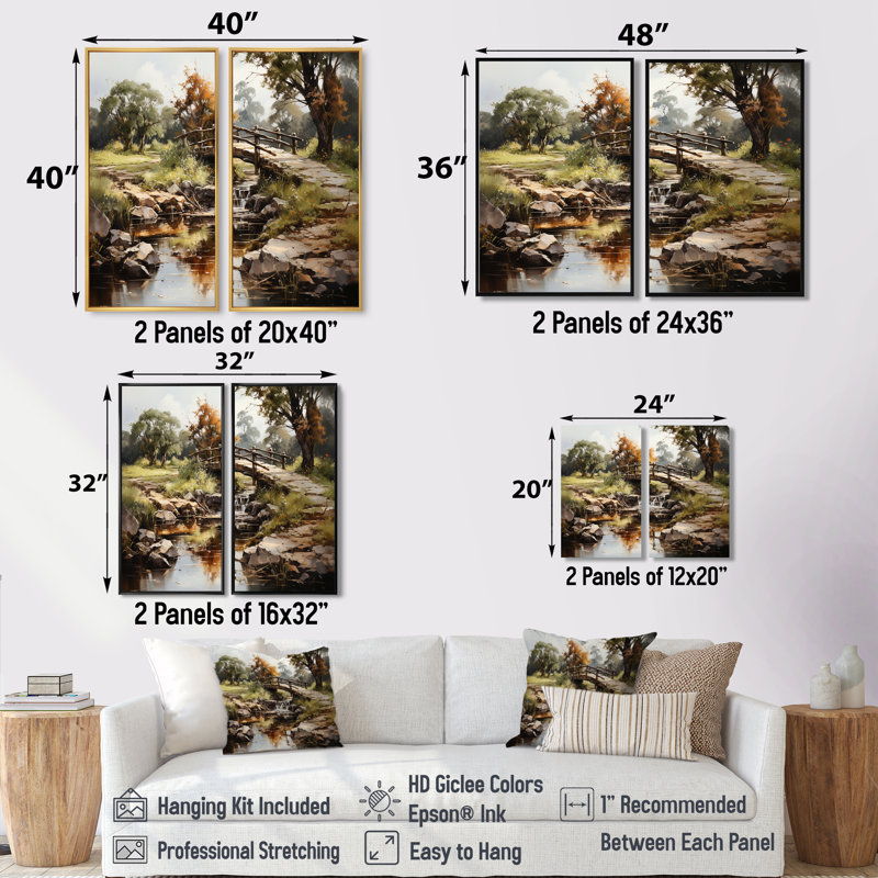 Gilbertson - art mural traditionnel beige, 36" H x 48" W, Impression encadrée flottante, Black