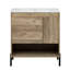 Meuble-lavabo moderne en bois avec lavabo en céramique