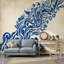 Papier peint vagues tourbillonnantes, engrenages-1899406618-1899406599