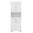 Tall Bathroom Cabinet With Laundry Basket, Freestanding Cabinet With Doors, Storage Space Tilt-Out Laundry Hamper-1839794978