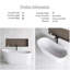 60'' x 31'' Freestanding Soaking Acrylic Bathtub