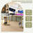 U-Shaped Desk With Power Outlets & LED Lights, Reversible Computer Desk With Storage Drawers & Shelves-1438347760