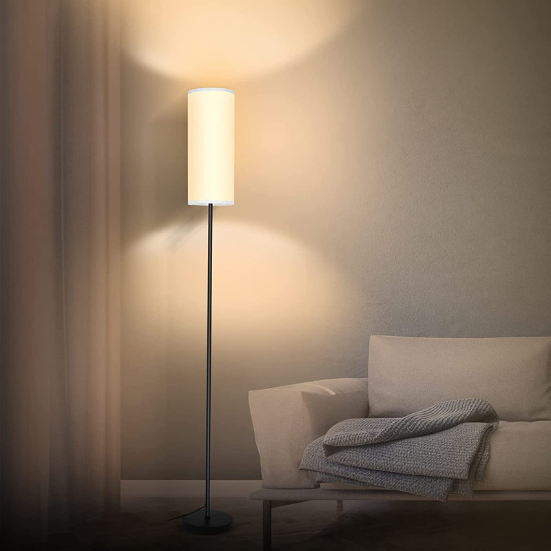 Lampe DEL sur pied 65 "Corelli, Noir