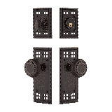 Nostalgic Warehouse Craftsman Entry Set with Mission Knob