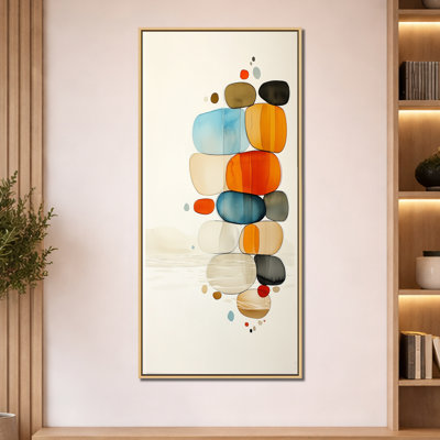 Décoration murale beige beige Funon I - Zen, impressions encadrées minimalistes