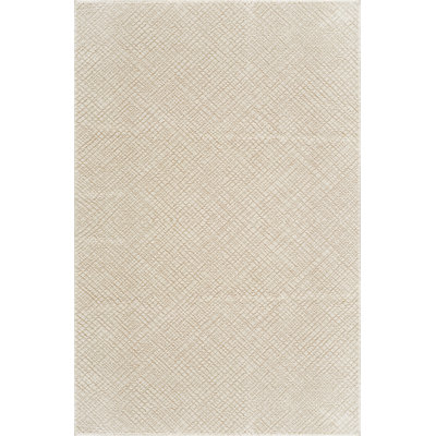 Harper Ivory & Beige Geometric High-Low Modern Rug