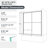56"-60"W*60" H Semi-Frameless Double Sliding Shower Door, Bypass Shower Door, 1/4" (6Mm) Thick SGCC Tempered Glass Door, Matte Black-123210367