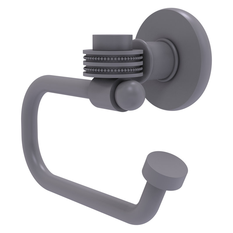 Continental Wall Mounted Toilet Paper Holder, Matte Grey