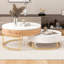 Tables basses gigognes modernes à plateau relevable avec 2 tiroirs