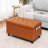 31 Inches Upholstered Tufted Storage Ottoman Bench