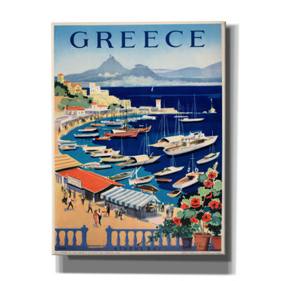 "Grèce Bay" par Vintage Posters