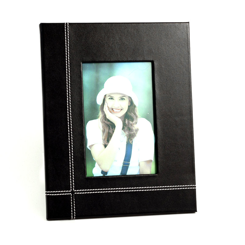 Arcuri Leather Matte Picture Frame, Black
