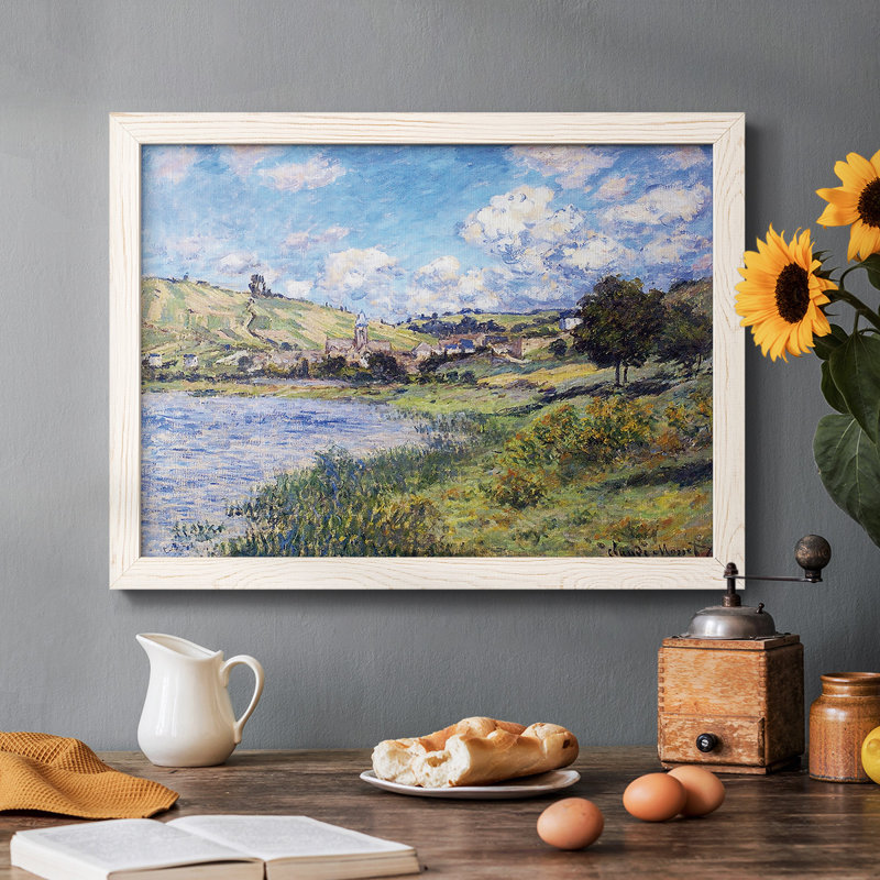 Vetheuil, Paysage, 1879, reproduction d'art sur toile, Blanc, H 28 po x l 42 po