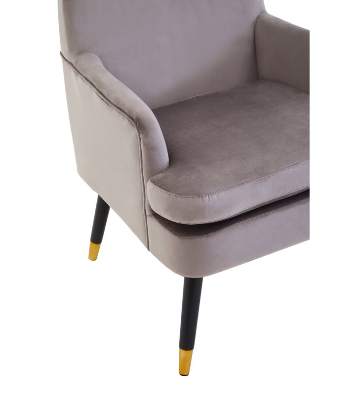 Velvet Club Chair, Mink