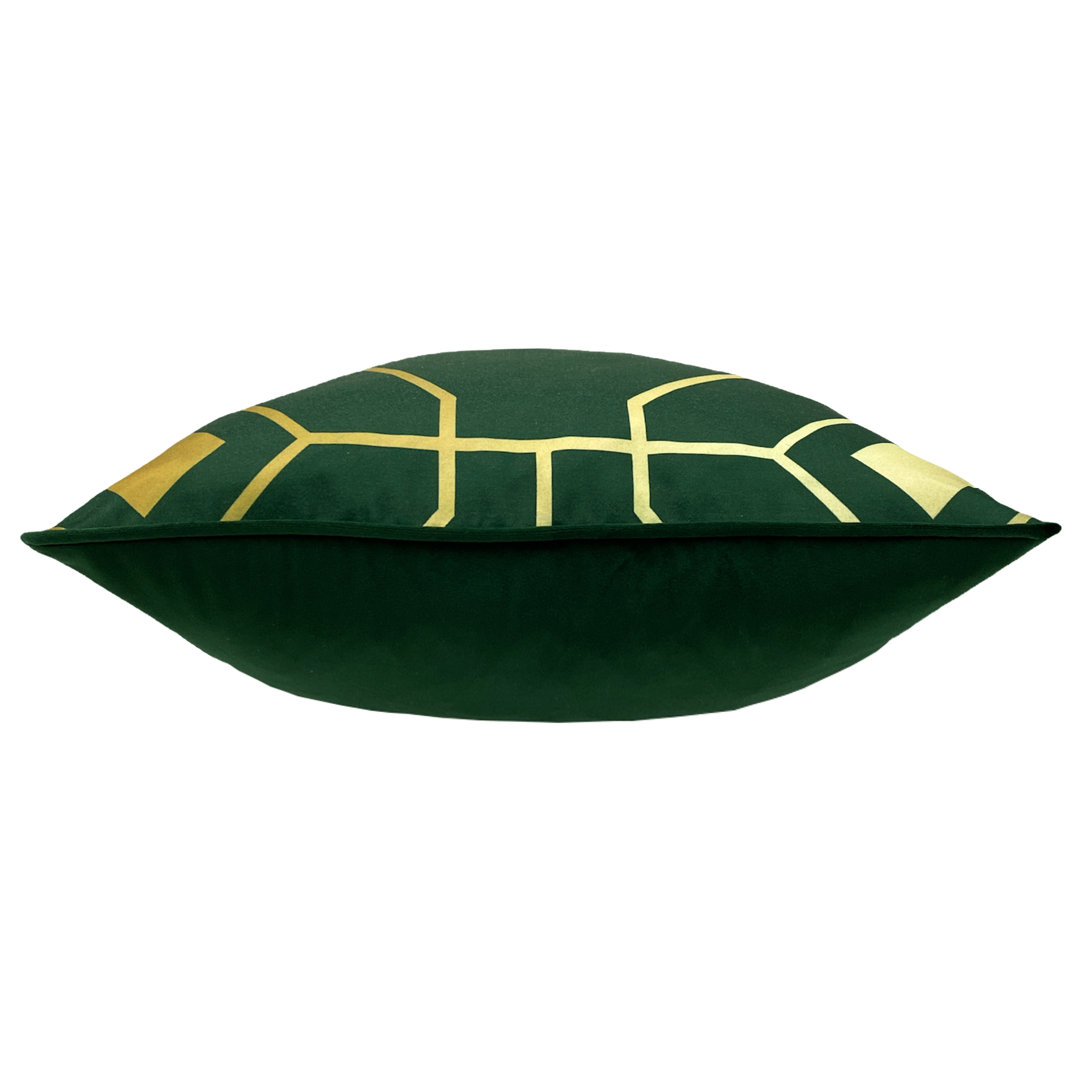 Furn. Bee Deco Feather Filled Cushion, Polyester, Navy