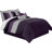 Loft 8-Piece Pleated Stripe Microfiber Comforter Set-273307703-273307709