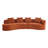 Hession Boneless 126" Modern Compression Curved Sectional Sofa-747616402