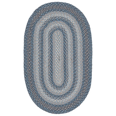 Tapis rayé en coton tressé