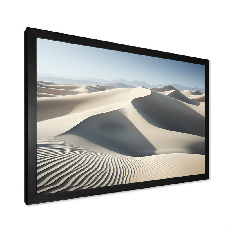 Markeda - Beach & Ocean Wall Decor, H 16 po x l 32 po x P 1 po, Cadre simple noir
