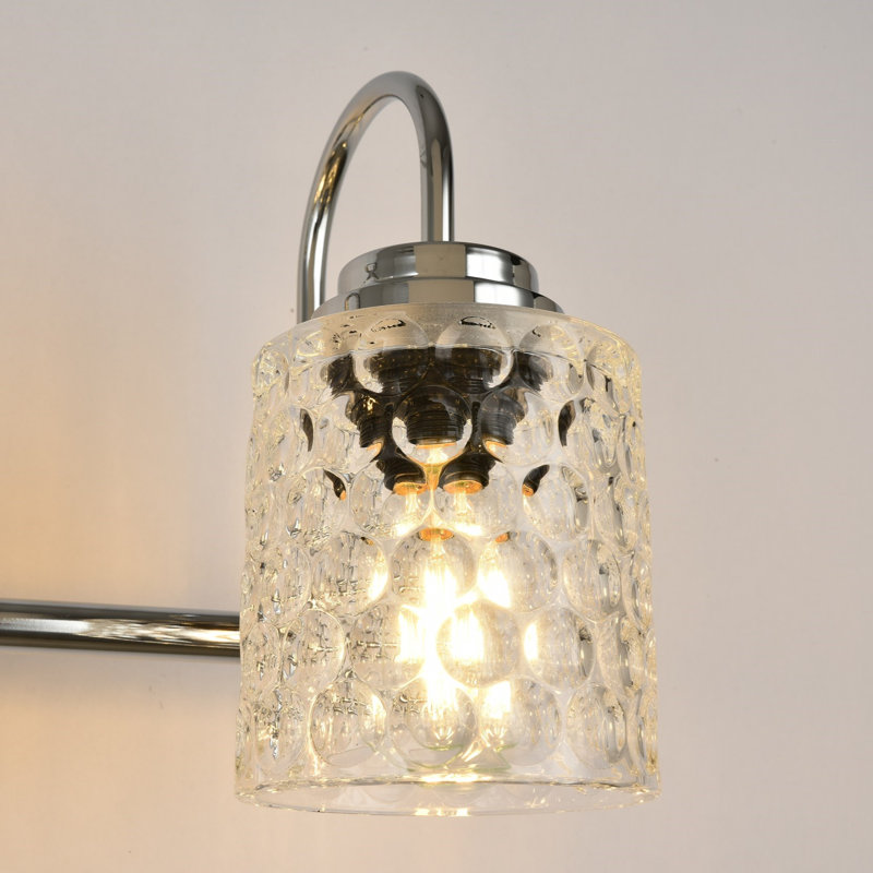 Éclairage pour meuble-lavabo à 3 lumières à intensité variable Nafissa, Chrome