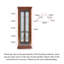 Armoire de coin en chêne américain