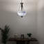 Luminaire suspendu Spiffen Tiffany avec ampoules hexagonales à DEL en vitrail blanc l 16 po x P 16 po x H 60 po-45261831