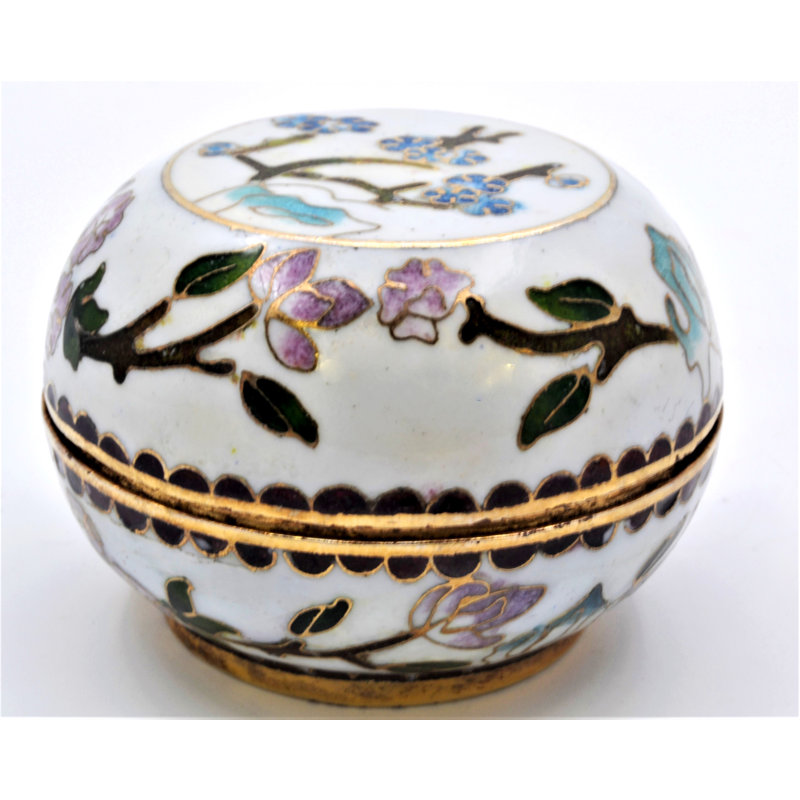 Larcan Metal Decorative Box, Blanc