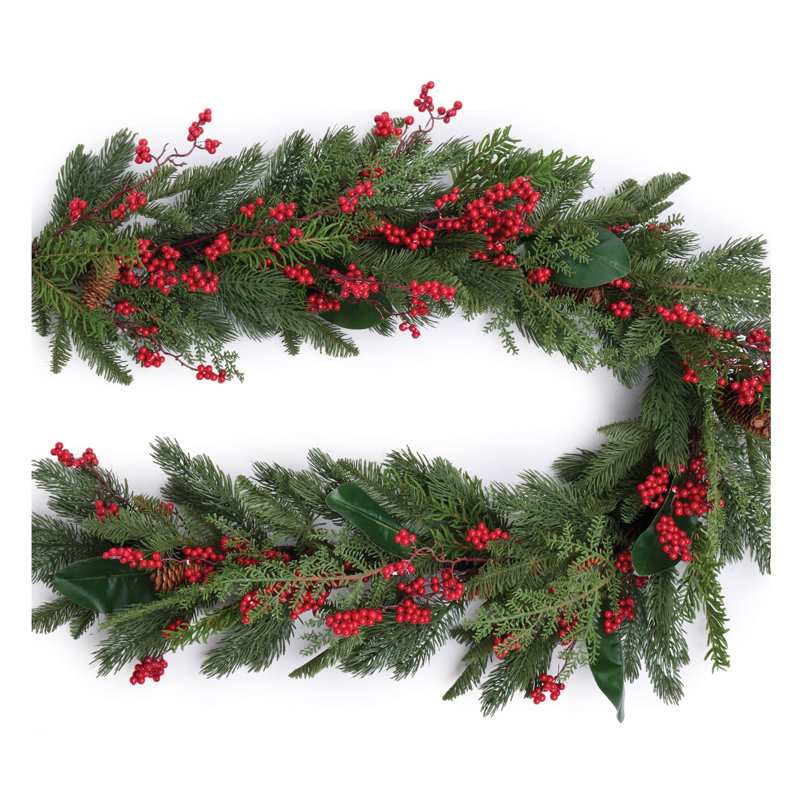 Guirlande Pine and Berry 6 pi L