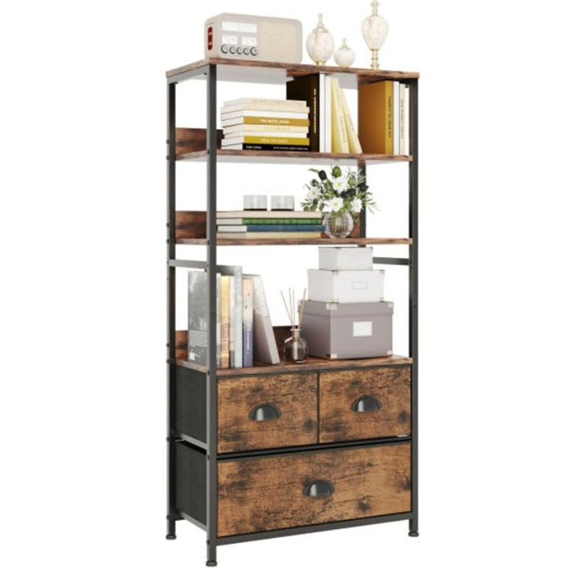118cm H x 58cm W Metal Bookcase